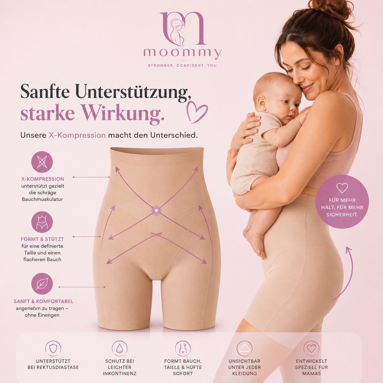 MOOMMY ☁️ Formt Taille, Bauch & Hüfte sofort