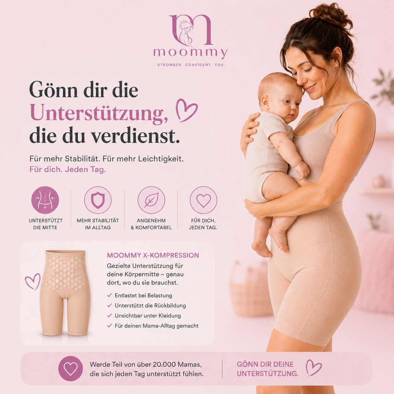 MOOMMY ☁️ Formt Taille, Bauch & Hüfte sofort