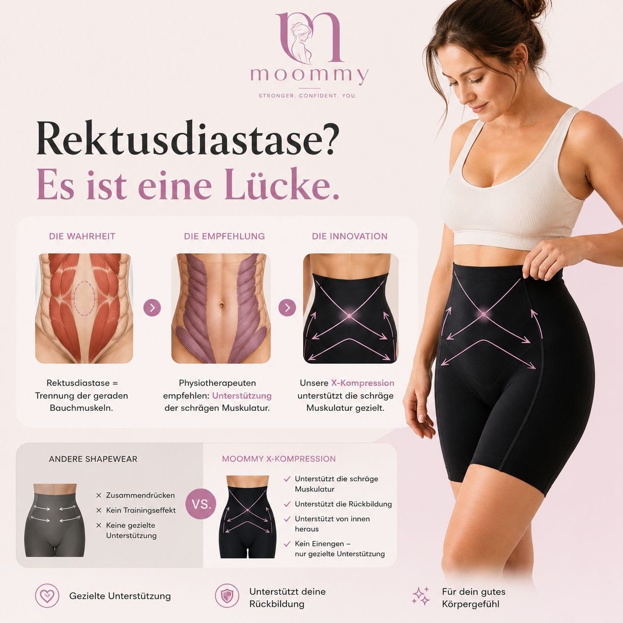 MOOMMY ☁️ Formt Taille, Bauch & Hüfte sofort
