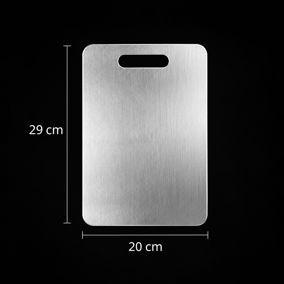 EdelKitchen Edelstahl Schneidebrett